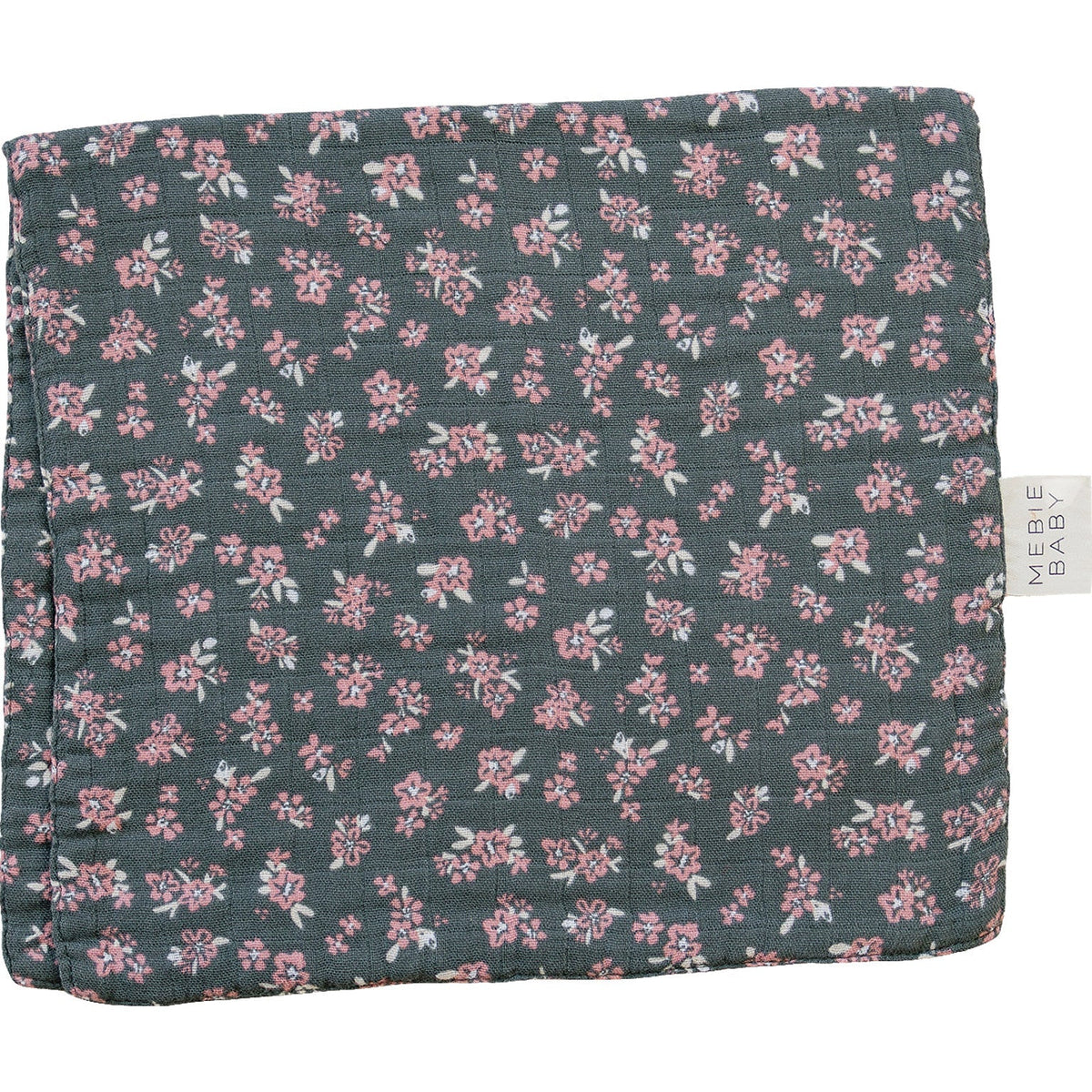 Mebie Baby Mebie Baby Olive Bloom Muslin Burp Cloth Soft Absorbent For Baby - 