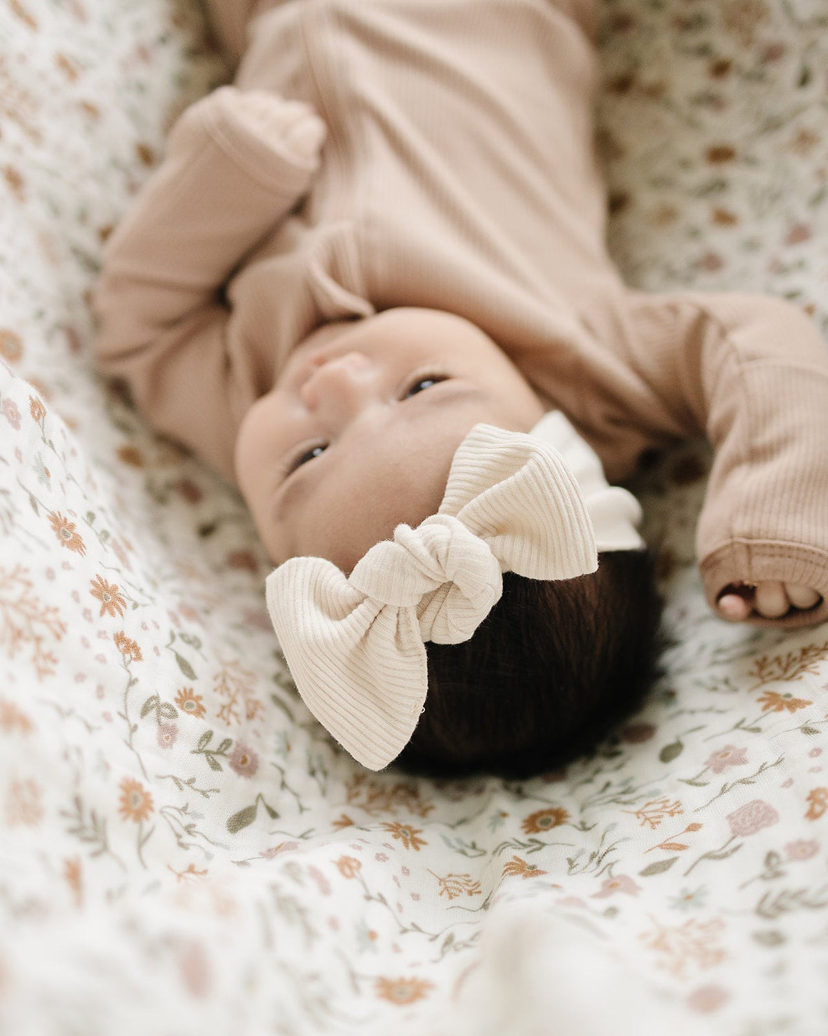 Mebie Baby Mebie Baby Organic Cotton Head Wrap For Newborns One Size - 