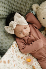 Mebie Baby Mebie Baby Organic Cotton Head Wrap For Newborns One Size - 