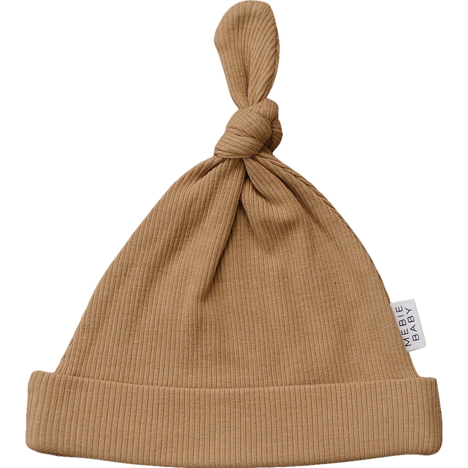 Mebie Baby Mebie Baby Organic Ribbed Newborn Knot Hat Organic Cotton - 