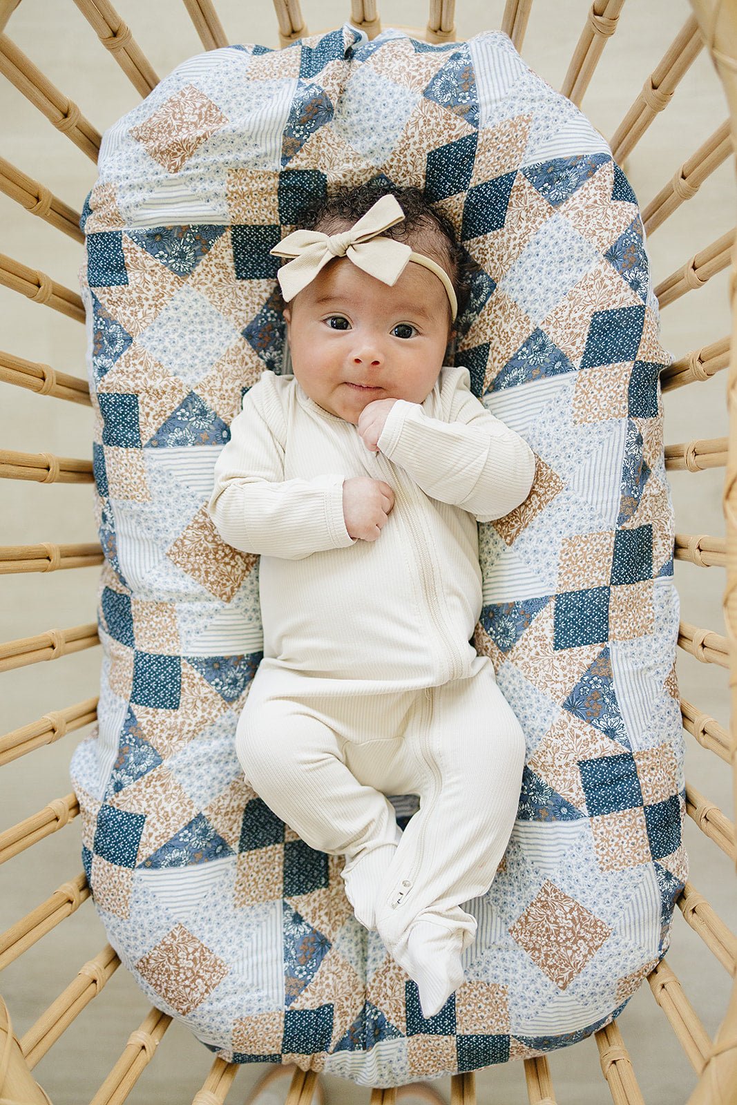 Mebie Baby Mebie Baby Patchwork Print Muslin Swaddle Blanket 100 Percent Cotton - 