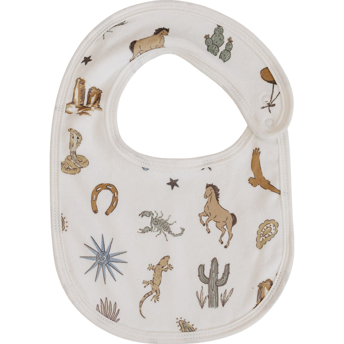 Mebie Baby Mebie Baby Rounded Luxe Fleece Bib for Gentle Skin and Messes - 