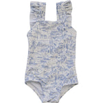 Mebie Baby Mebie Baby Santorini One Piece Swimsuit With Ruffle Details - 