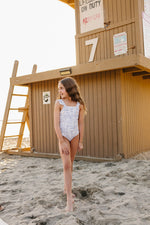 Mebie Baby Mebie Baby Santorini One Piece Swimsuit With Ruffle Details - 