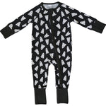 Mebie Baby Mebie Baby Spooky Bamboo Zipper Sleepers Halloween Pumpkin Print - 