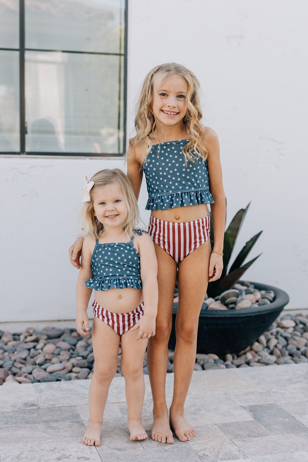 Mebie Baby Mebie Baby Stars and Stripes Bikini Set Final Sale - 