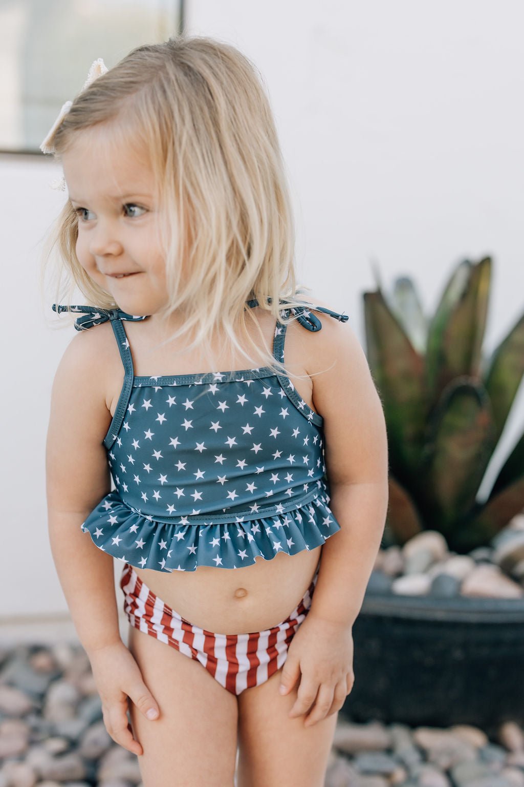 Mebie Baby Mebie Baby Stars and Stripes Bikini Set Final Sale - 