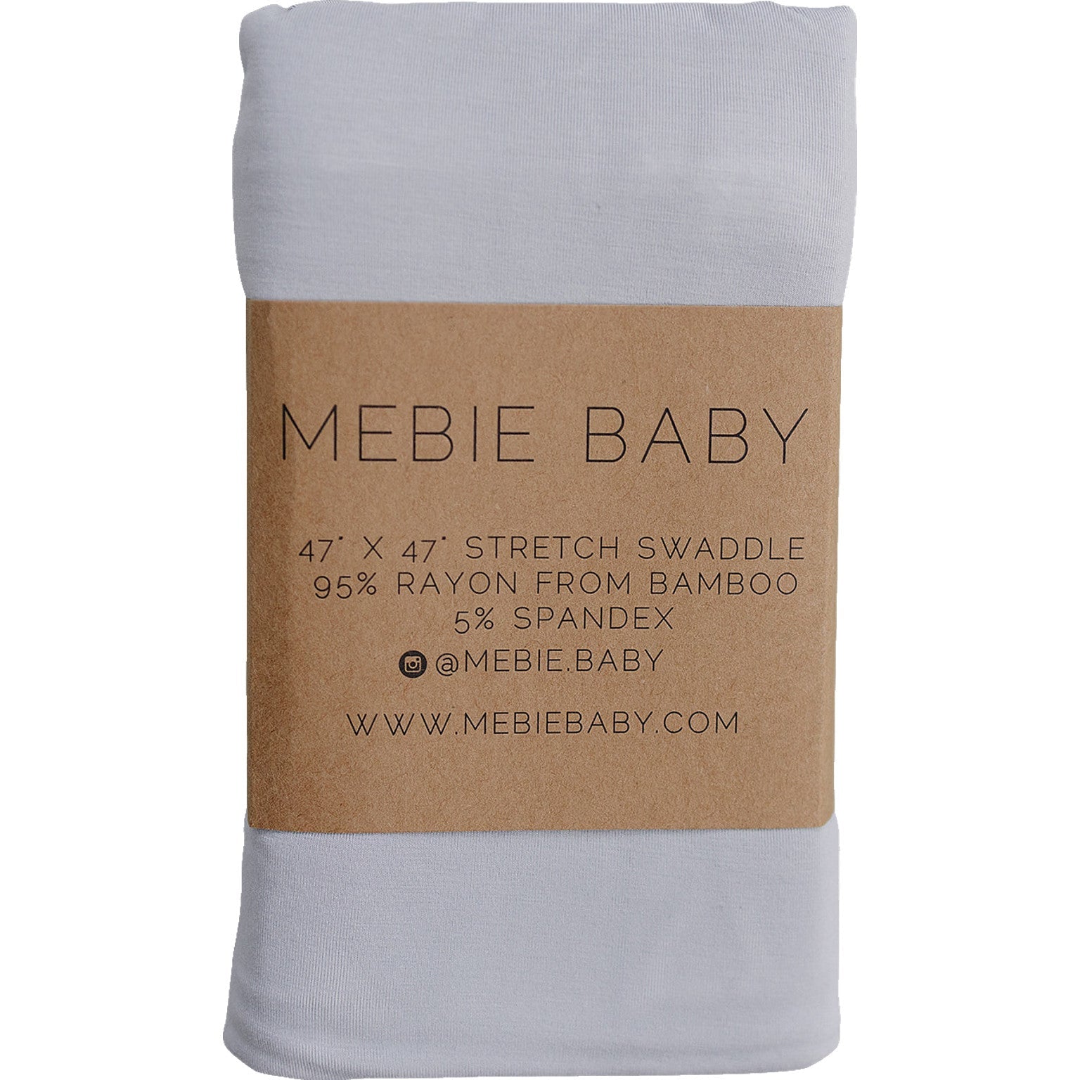Mebie Baby Mebie Baby Stone Bamboo Stretch Swaddle Blanket Gender Neutral - 