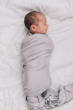 Mebie Baby Mebie Baby Stone Bamboo Stretch Swaddle Blanket Gender Neutral - 