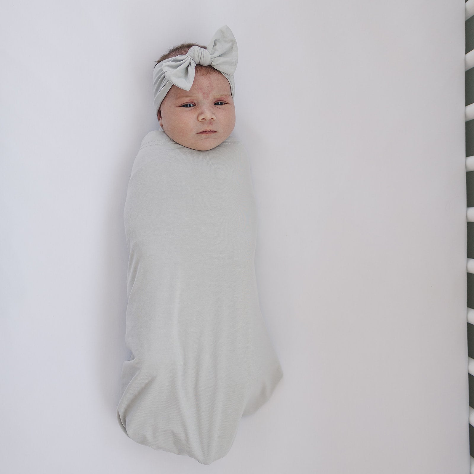 Mebie Baby Mebie Baby Stone Bamboo Stretch Swaddle Blanket Gender Neutral - 