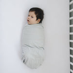 Mebie Baby Mebie Baby Stone Bamboo Stretch Swaddle Blanket Gender Neutral - 