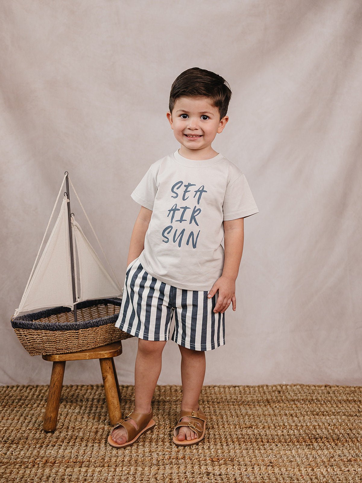 Mebie Baby Mebie Baby Stripe Shorts for Toddlers Soft Cotton Summer Wear - 