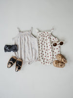 Mebie Baby Mebie Baby Swan Tank Bubble Romper Soft Cotton Spandex - 