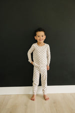 Mebie Baby Mebie Baby Taupe Checkered Bamboo Cozy Set For Babies And Toddlers - 