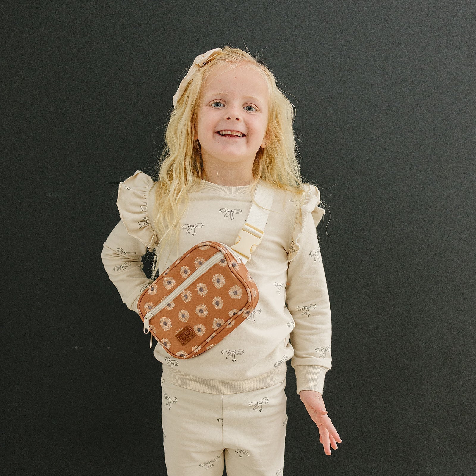 Mebie Baby Mebie Baby Terracotta Sunflower Mini Fanny Pack For Kids - 