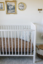 Mebie Baby Mebie Baby Venetian Floral Muslin Crib Sheet For Baby Bedding And Nursery - 