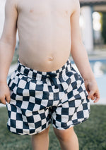 Mebie Baby Mebie Baby Wavy Checkered Swim Shorts For Babies Unisex - 