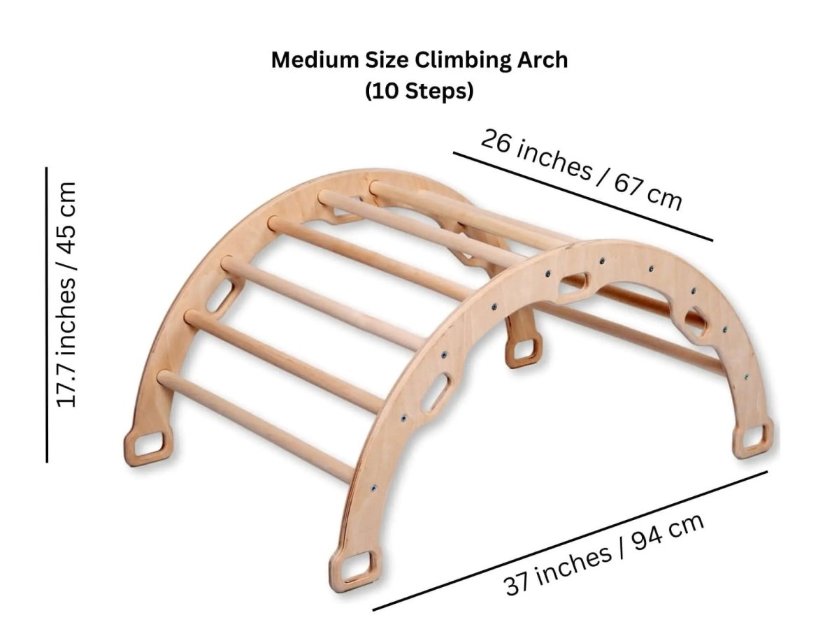 Kidodido Medium Montessori Climbing Arch And Rocker Pillow Ramp Set - Everetts Place Boutique - 