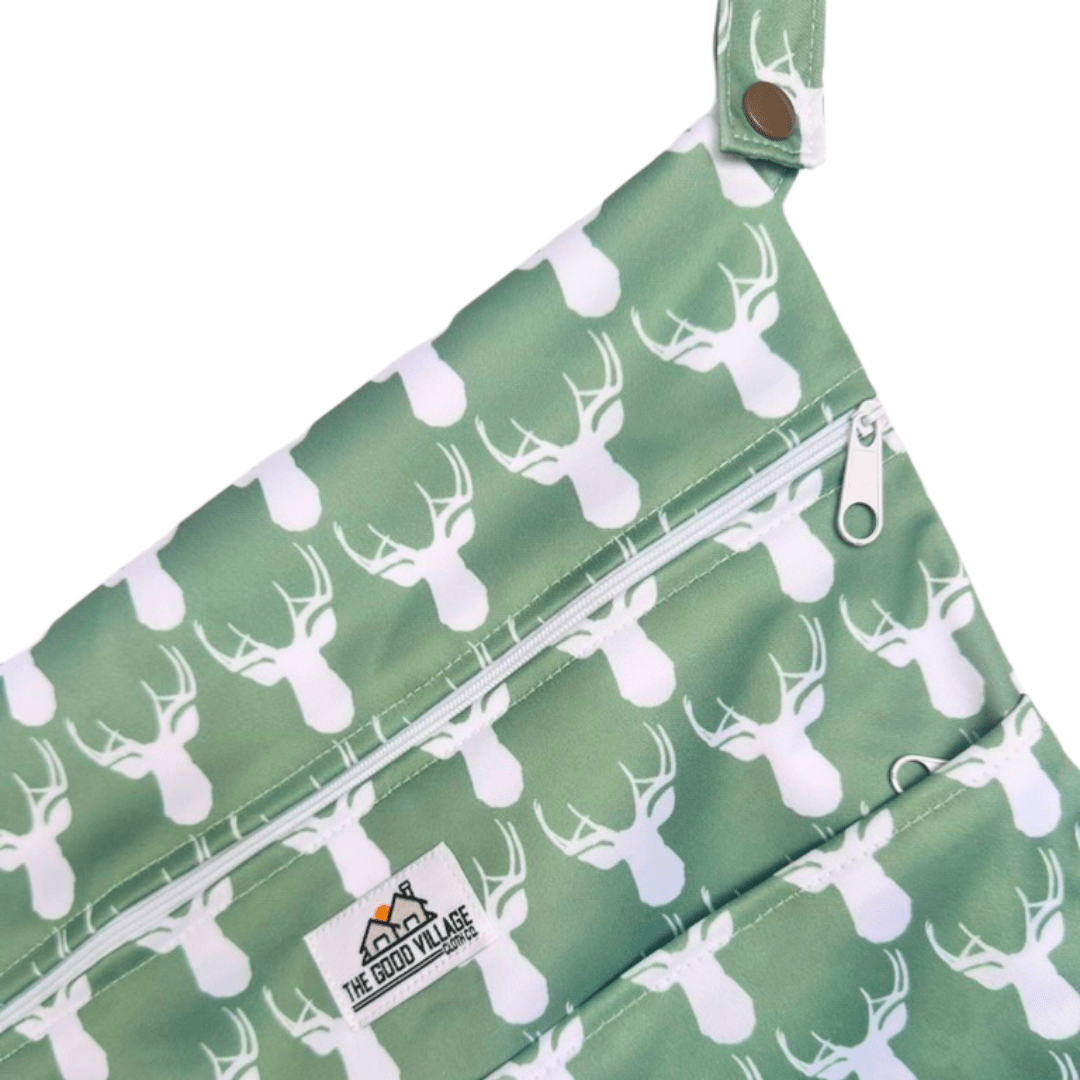 The Good Village Cloth Co. Medium Wetbag | Antlers - 
