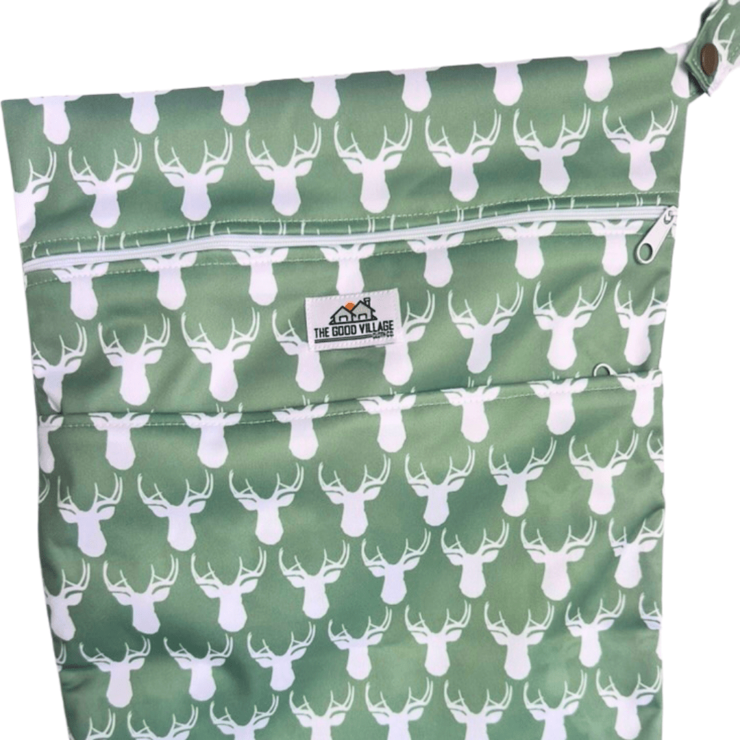 The Good Village Cloth Co. Medium Wetbag | Antlers - 