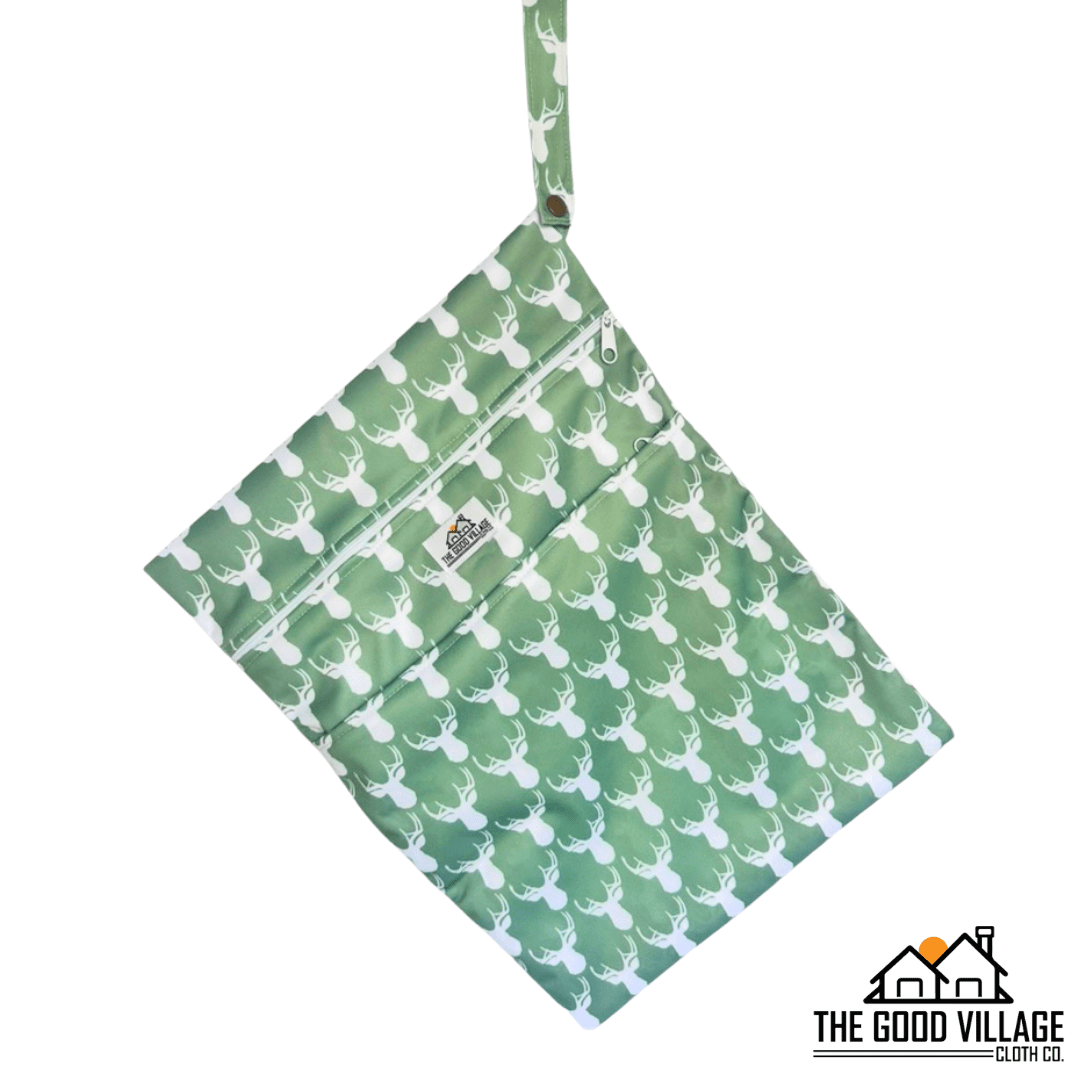 The Good Village Cloth Co. Medium Wetbag | Antlers - 