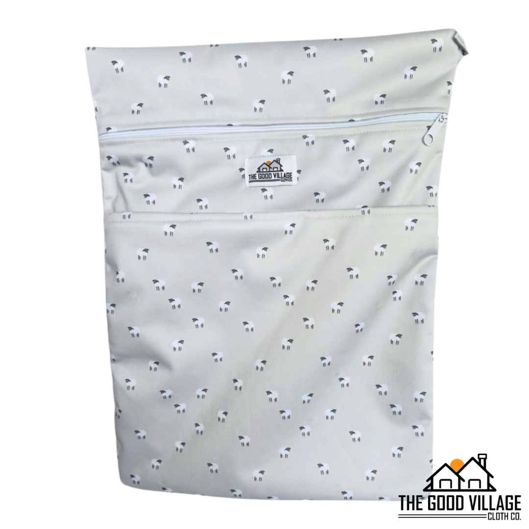 The Good Village Cloth Co. Medium Wetbag | Sheep Tofu - 