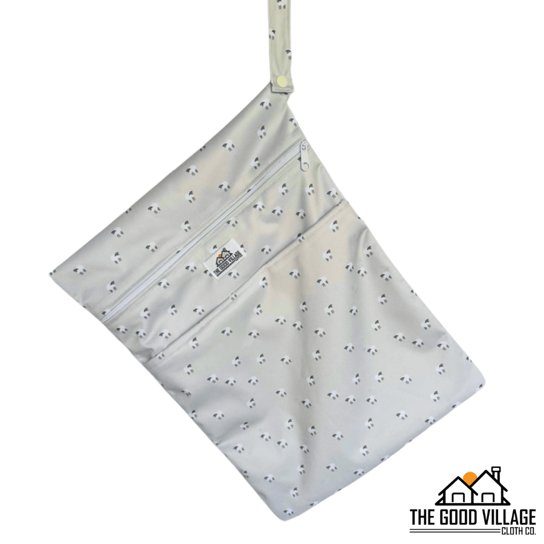 The Good Village Cloth Co. Medium Wetbag | Sheep Tofu - 