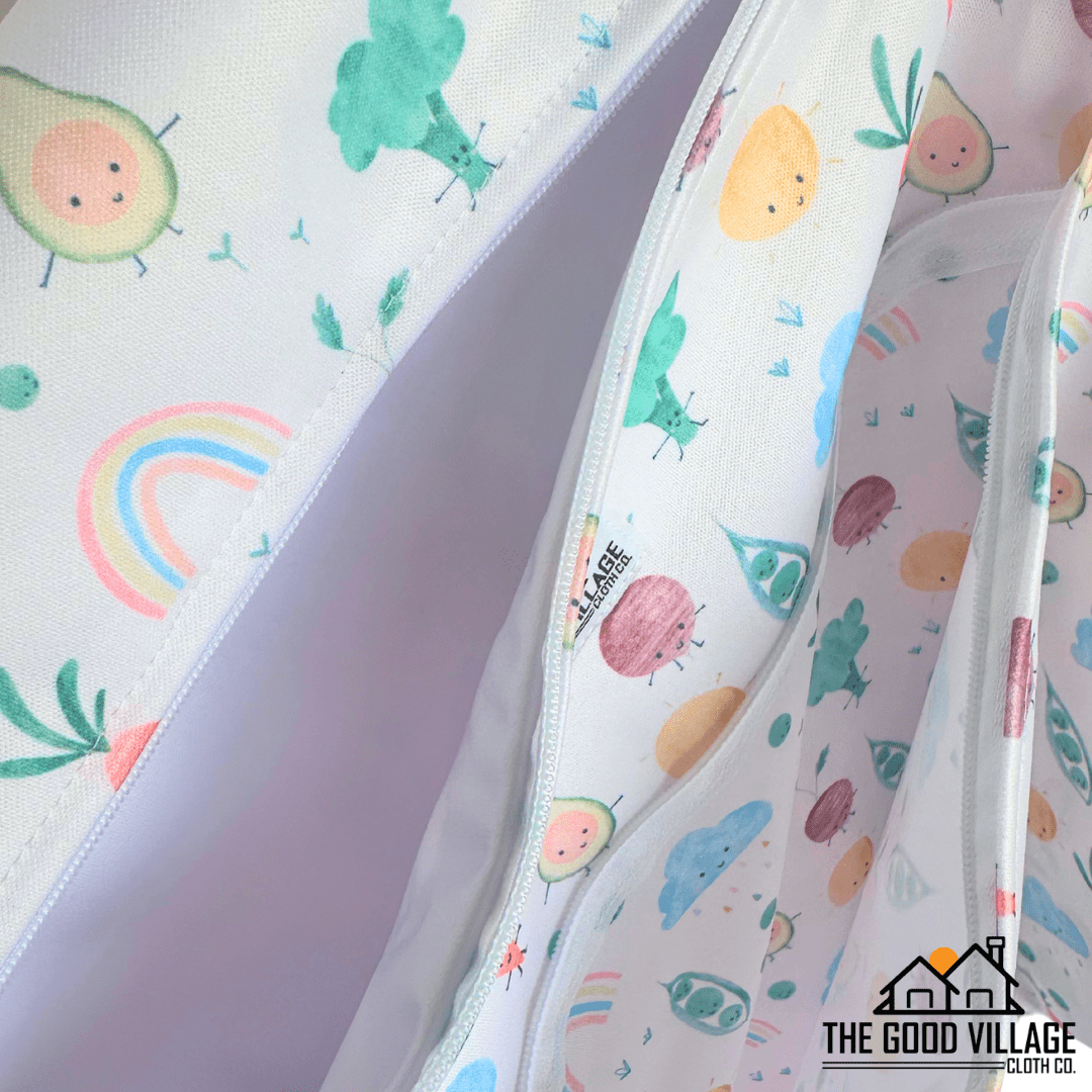 The Good Village Cloth Co. Medium Wetbag | Veggies - 