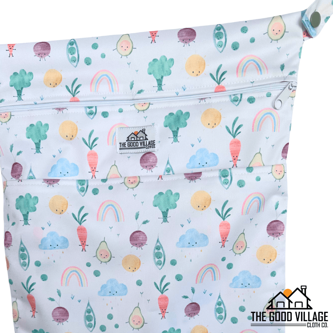 The Good Village Cloth Co. Medium Wetbag | Veggies - 
