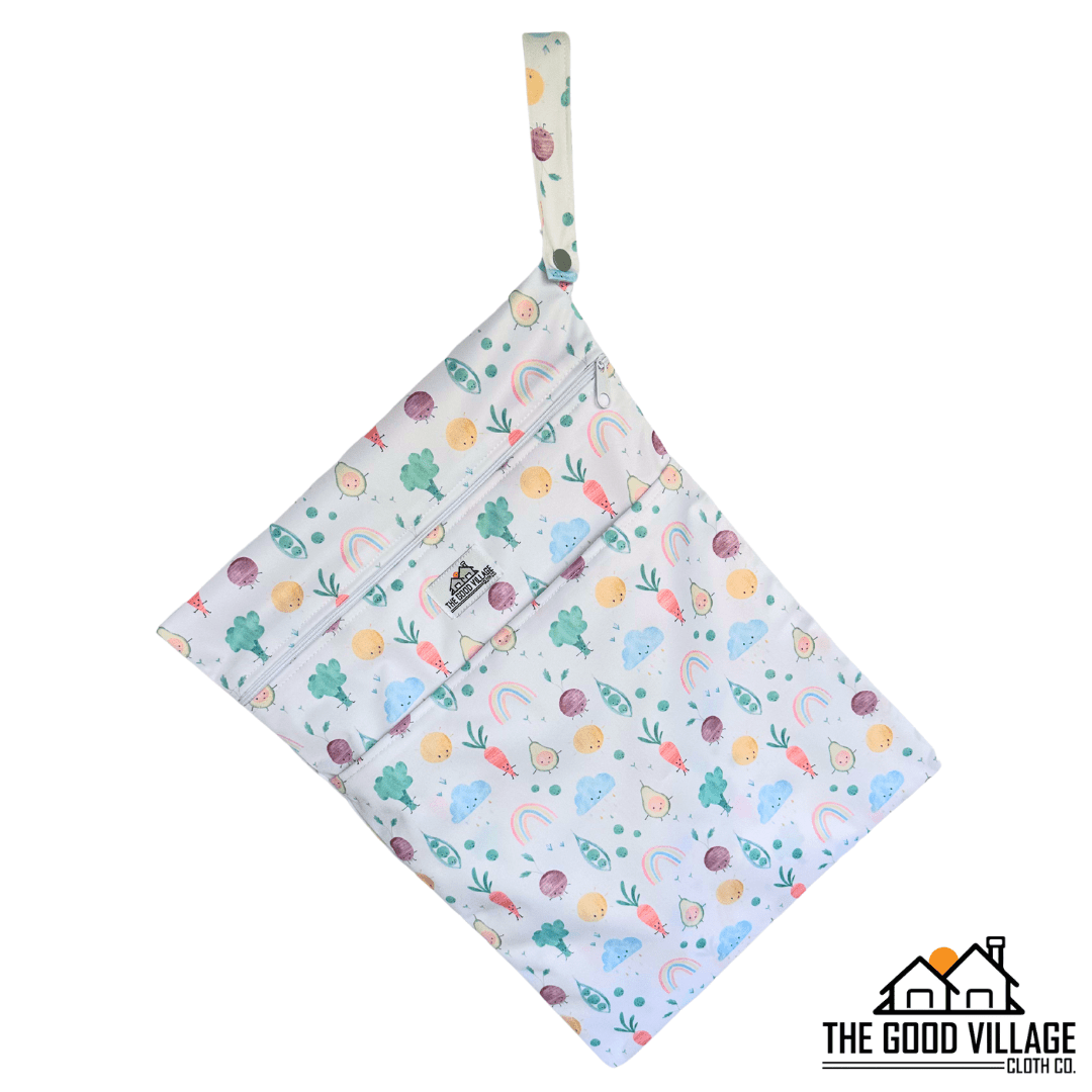 The Good Village Cloth Co. Medium Wetbag | Veggies - 