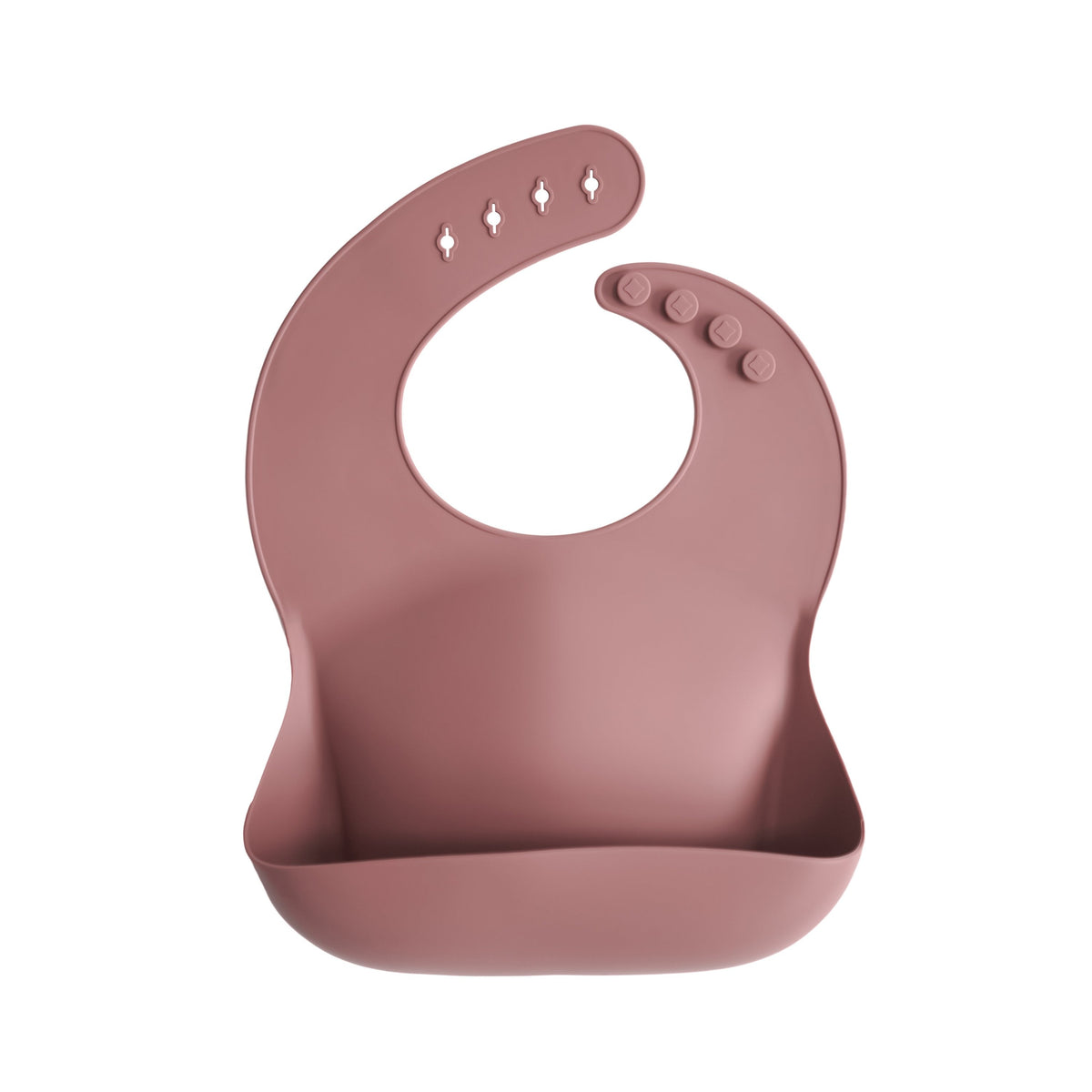 Silicone Baby Bib, Polka Dot Print by Mushie