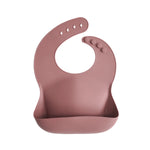 Silicone Baby Bib, Polka Dot Print by Mushie