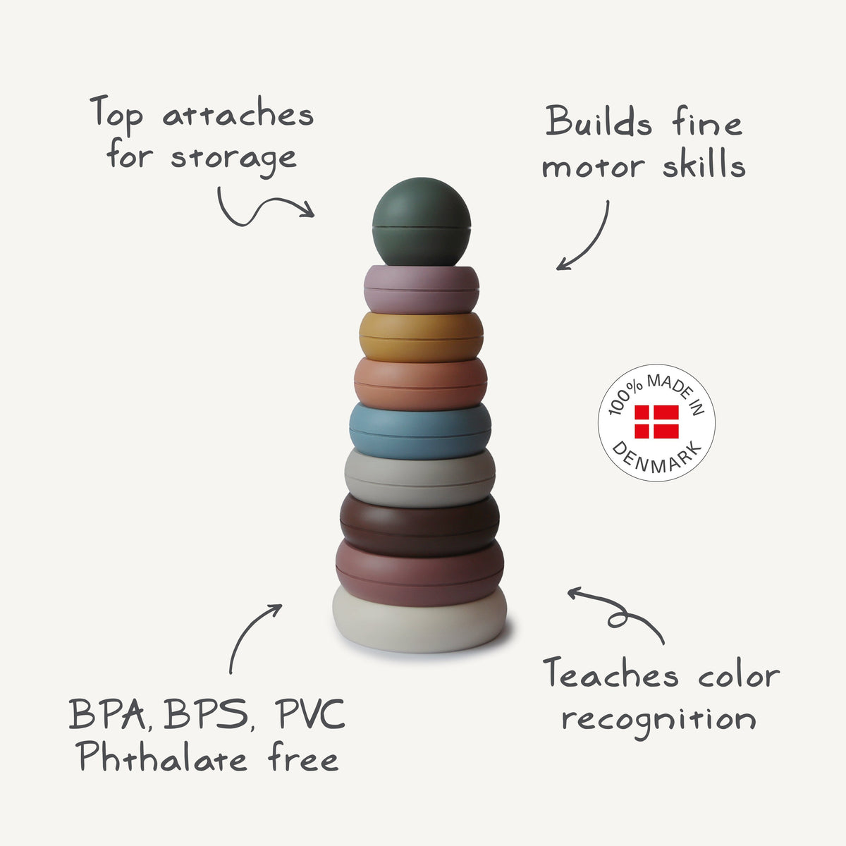 Stacking Rings Toy by Mushie