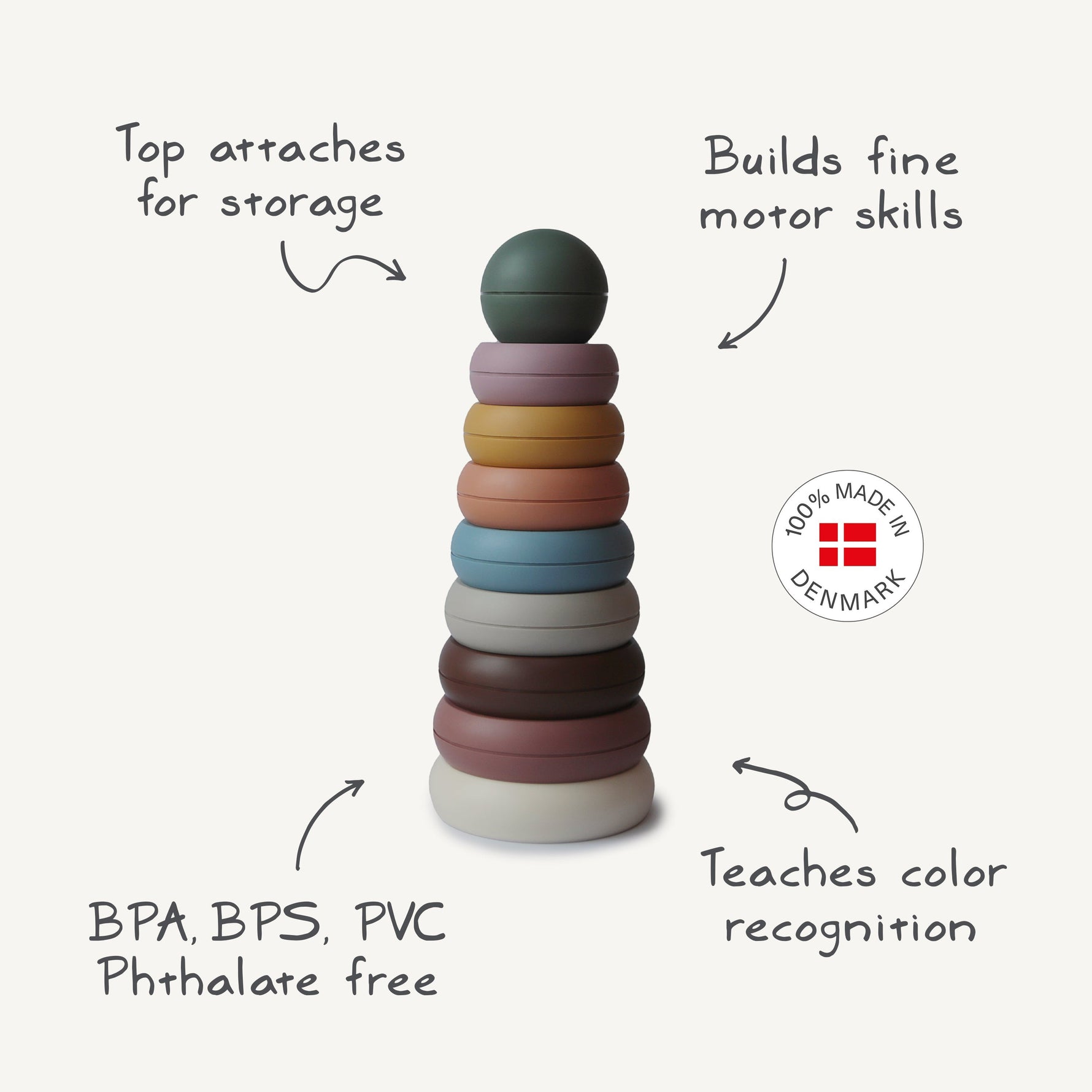 Stacking Rings Toy by Mushie