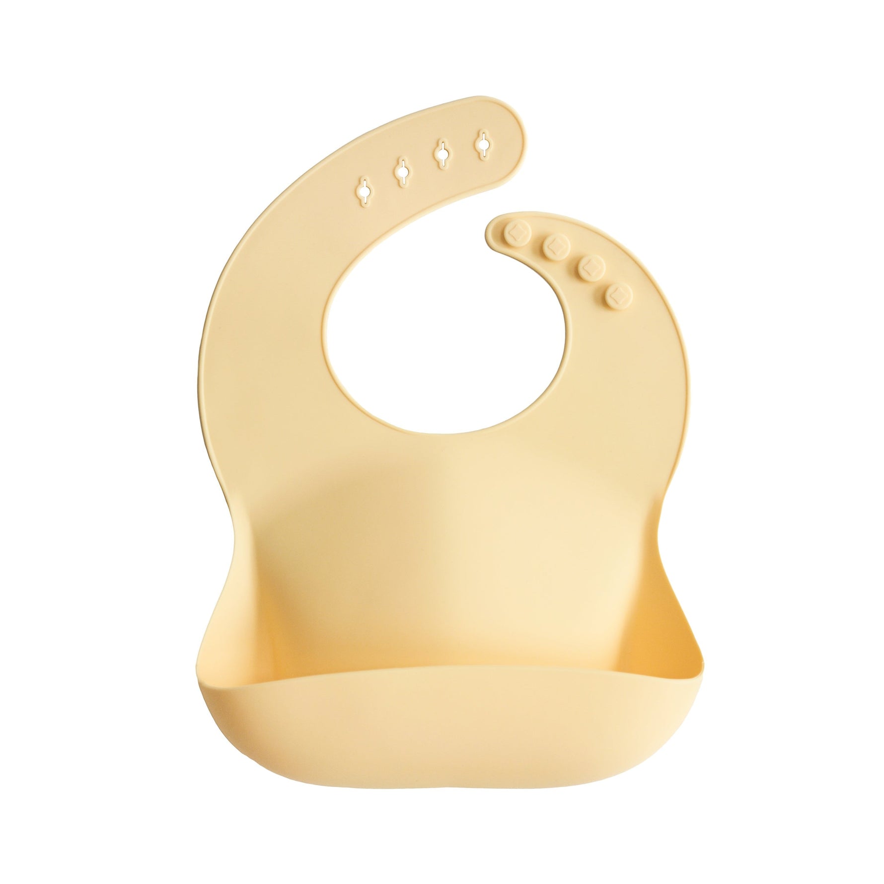 Silicone Baby Bib, Polka Dot Print by Mushie