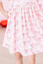 Mila & Rose ® Melt My Heart 3/4 Sleeve Ruffle Twirl Dress - 