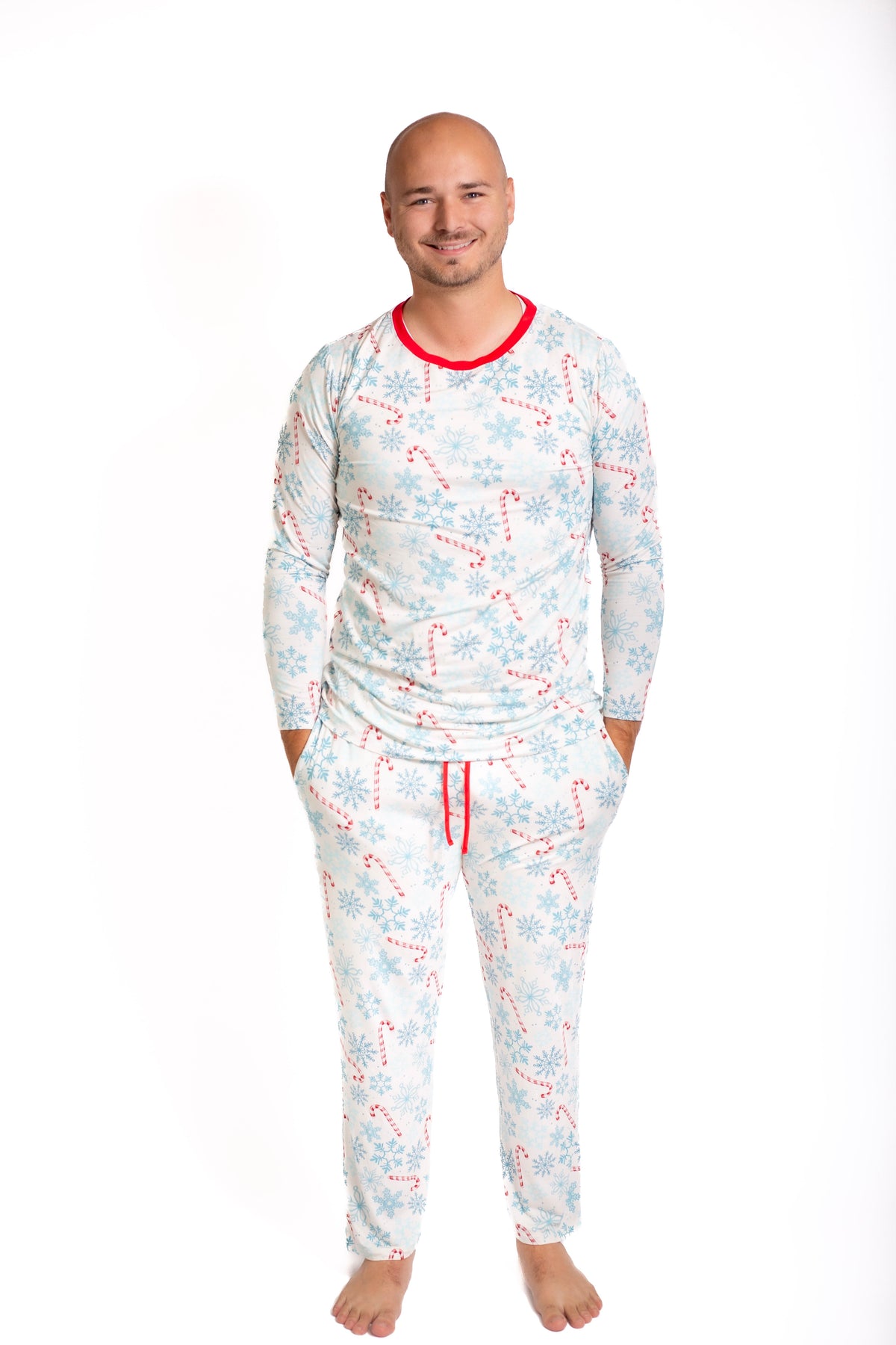 My First Candy Cane: Mens 2 Piece Mens Bamboo Pajamas by Rayn’s Tiny Stitches
