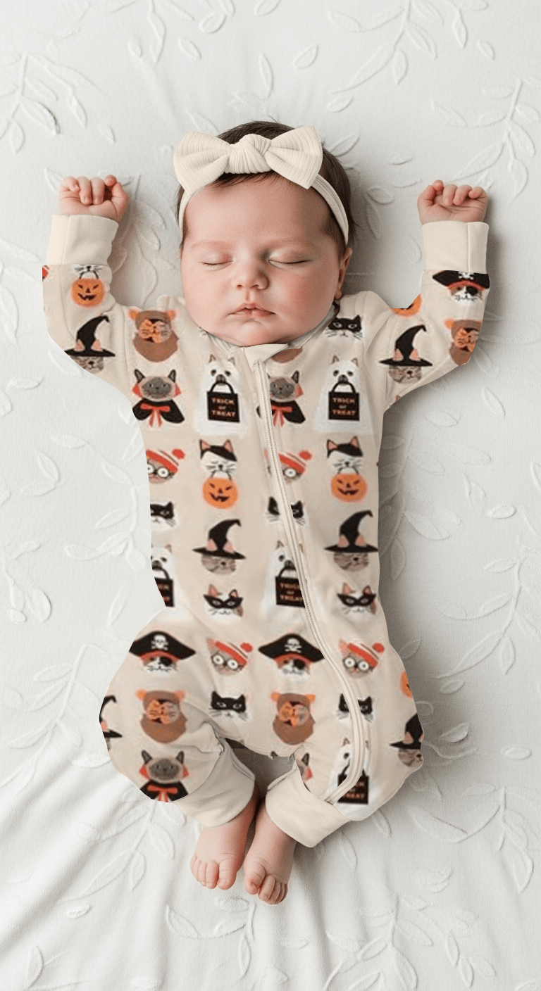 Dreamlet Meow & Treat (Convertible Zip Footies) - 