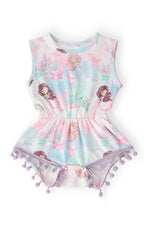 Mila & Rose ® Mermaid Fairytale Pom Pom Romper Mila Rose Baby Girls Summer PlaytimeEveretts Place
