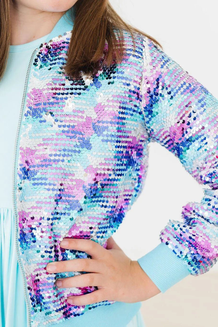 Mermaid Flip Sequin Jacket - Sleeve, Pink, Fashion design, Cardigan, Child | Everetts Place
