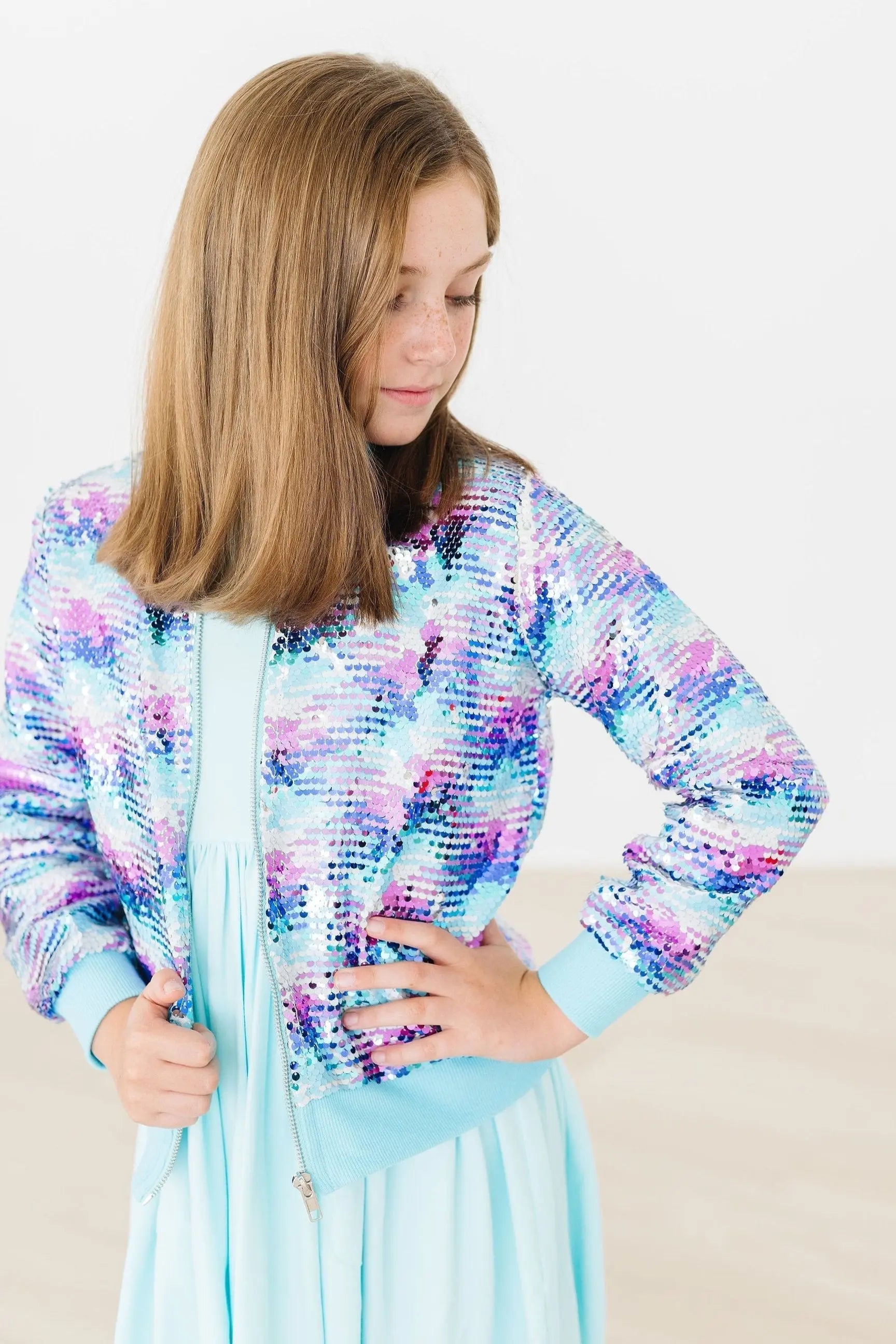 Mila & Rose ® Mermaid Flip Sequin Jacket - 