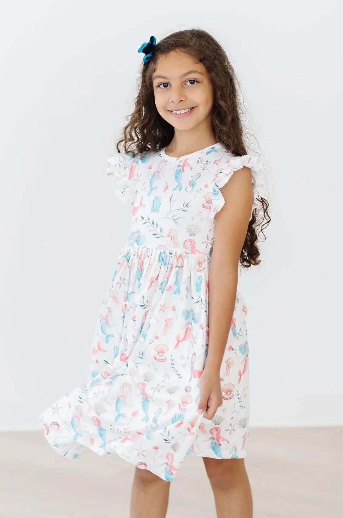 Mila & Rose ® Mermaid Friends Flutter Sleeve Twirl Dress - 