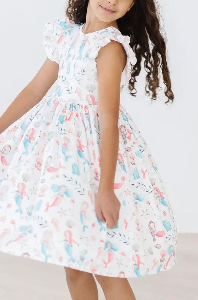 Mila & Rose ® Mermaid Friends Flutter Sleeve Twirl Dress - 