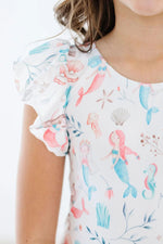 Mila & Rose ® Mermaid Friends S/S Flutter Sleeve Leotard - 
