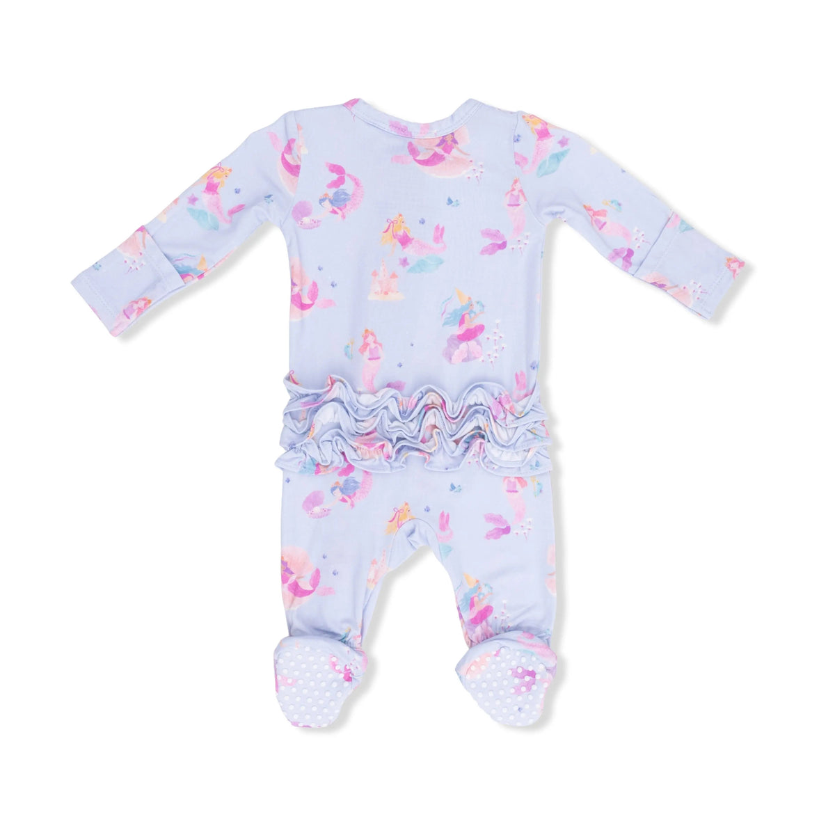 Angel Dear Mermaid Princesses - 2 Way Ruffle Back Zipper Footie - 