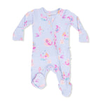 Angel Dear Mermaid Princesses - 2 Way Ruffle Back Zipper Footie - 