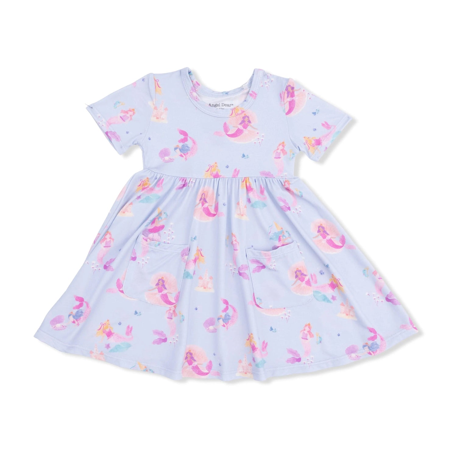 Angel Dear Mermaid Princesses - Twirly Short Sleeve Dress - 
