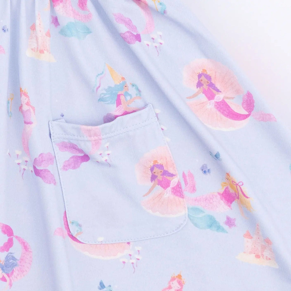 Angel Dear Mermaid Princesses - Twirly Short Sleeve Dress - 