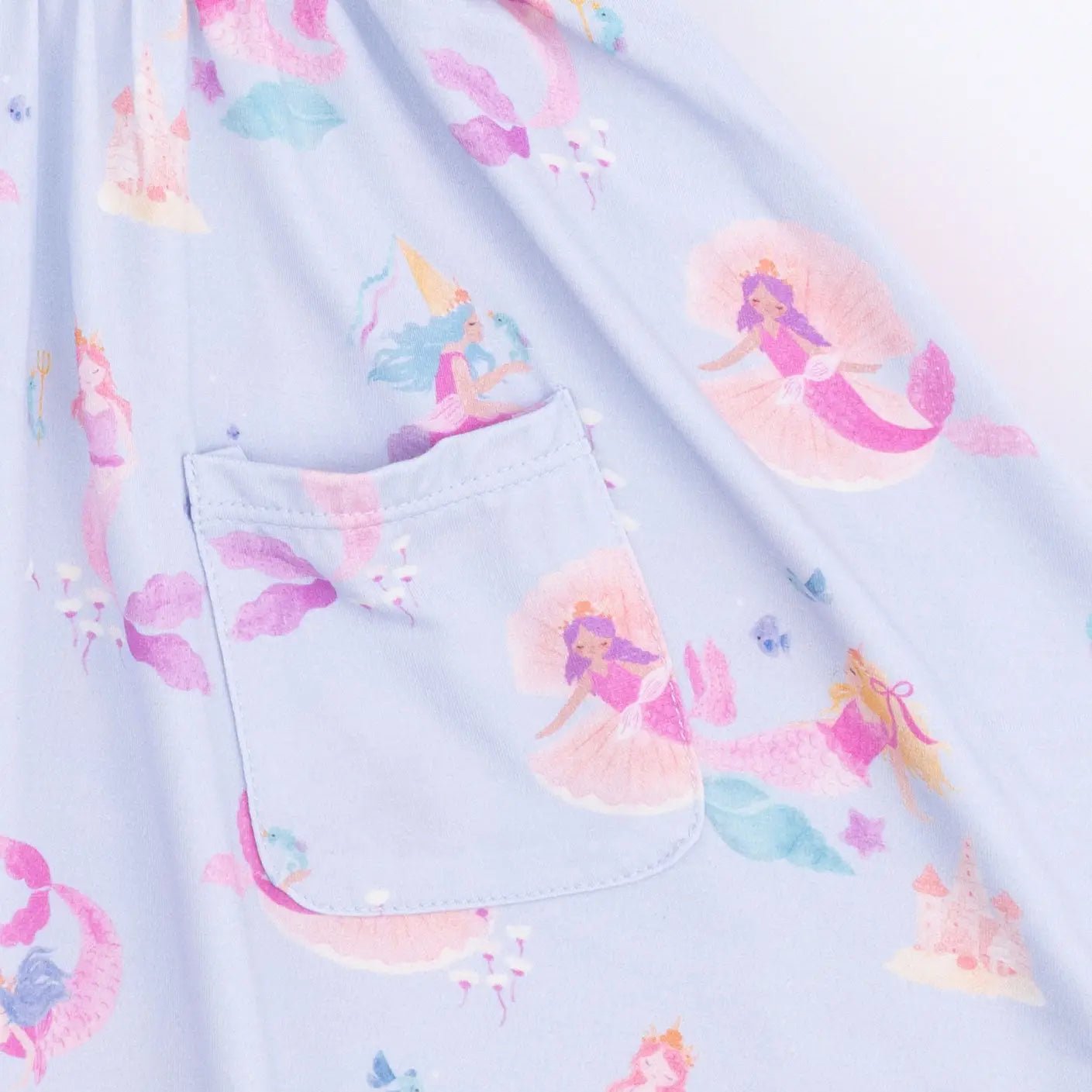 Angel Dear Mermaid Princesses - Twirly Short Sleeve Dress - 