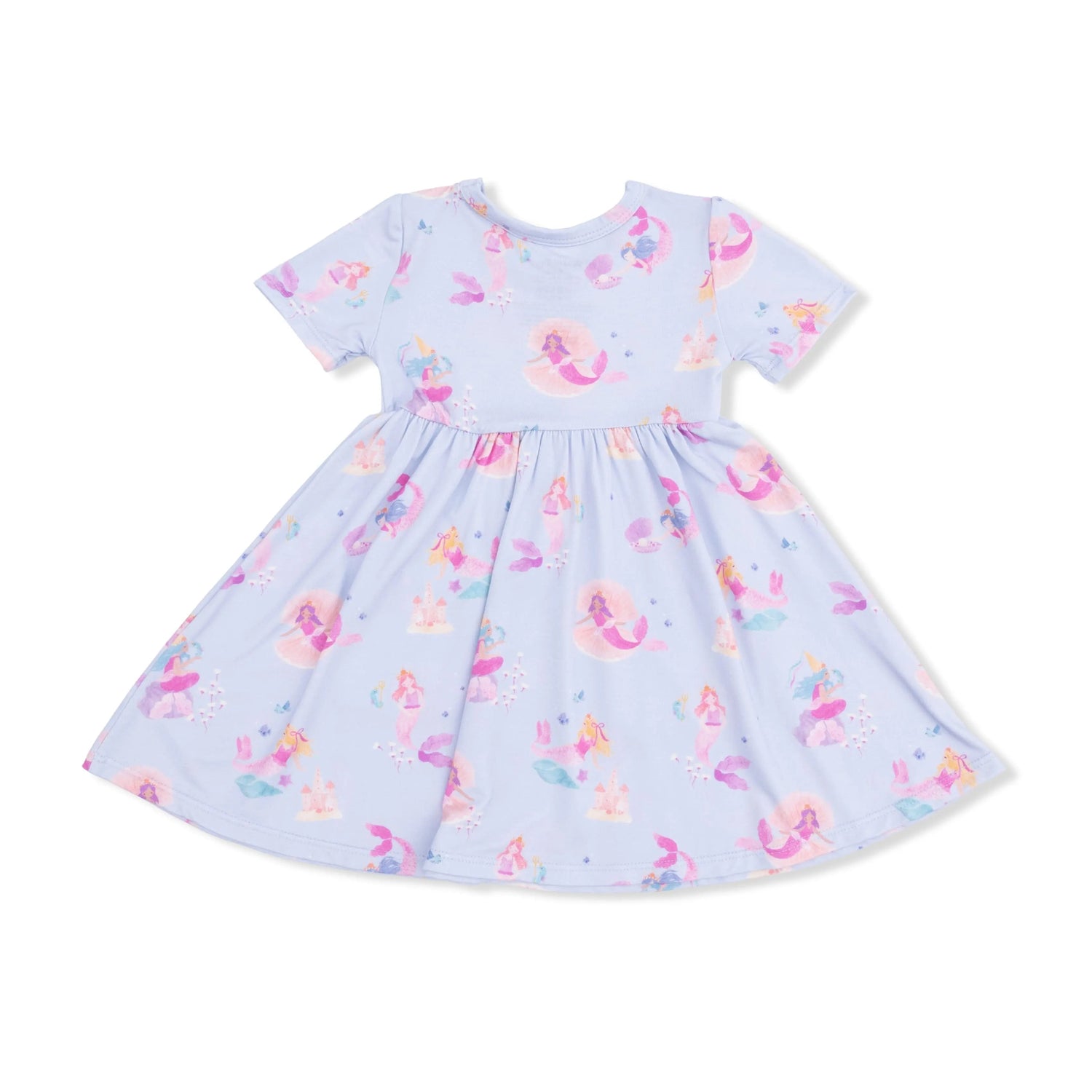 Angel Dear Mermaid Princesses - Twirly Short Sleeve Dress - 